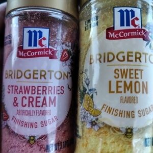 McCormick Bridgerton Finishing Sugar Set - Strawberries & Cream and Sweet Lemon